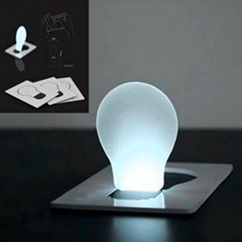 Jackie Portable Pocket LED Card Light Lamp Put in Purse Wallet 10Pcs