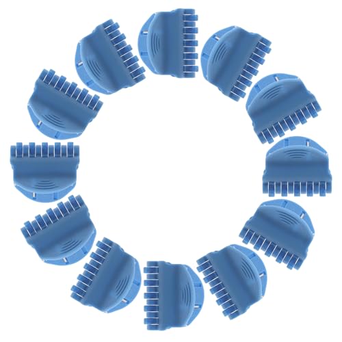 Pinces de coiffure bleues au design ergonomique et durable