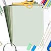 Whaline 50 Sheets 8.5 x 11 Inch Assorted Sage Green Card Stock Paper 5 Gradient Colors Solid Core Scrapbook Paper for Print DIY Crafts Making Supplies, 65lb #2