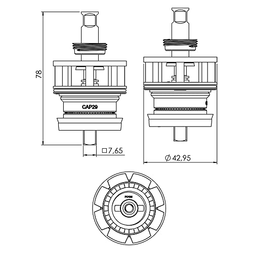 Reparo para Válvula de Descarga 1.1/2 com Mola Docol