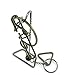 1 PCS Puzzle Game Toys Mind Disentanglement Intellectual Development Training Brain Teaser Steel Cloud Ring
