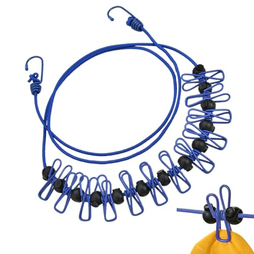 Filo per bucato ad asciugatura antivento – Filo per bucato da viaggio, guinzaglio da campeggio | Tessuto in nylon resistente al, corda per asciugare il balcone della biancheria