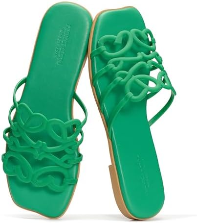 Project Cloud Womens Flat Sandals, Non Slip Dressy Sandals for Women (Lisa)