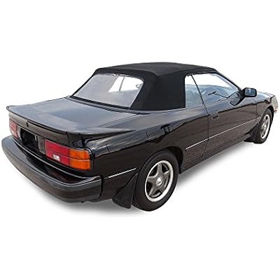 Compatible with Toyota Celica 1987-1989 Convertible Soft Top Replacement Black Pinpoint Vinyl