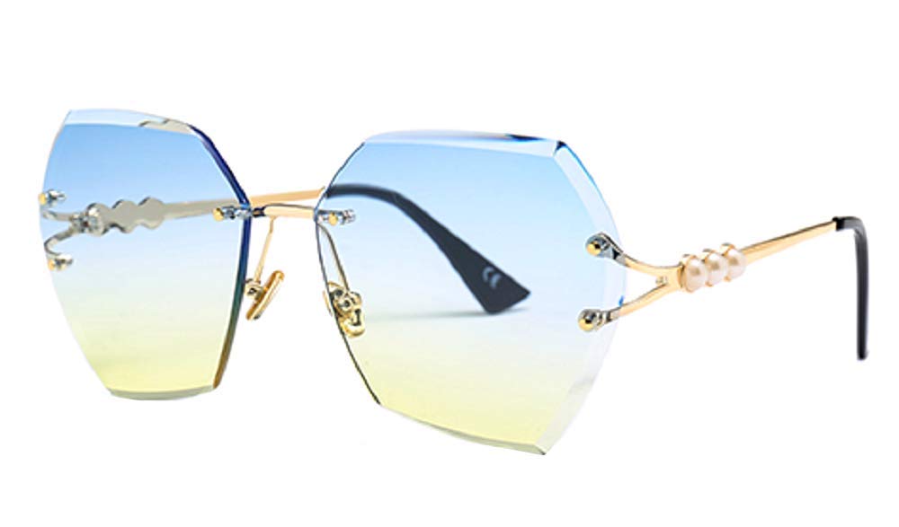 Sunier Occhiali da Sole da Donna Polarizzati, Occhiali da Sole Oversize alla Moda, Occhiali da Sole da Donna Protezione UV400