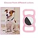 Ainiv Silikon Schutz Hülle, Silikon Schutzhülle für AirTag, Kompatibel mit Apple Airtag Finder Hundehalsband, Pet Loop Holder für AirTags, Tracking Finder Hunde und Katze Haustierzubehör (Rosa)