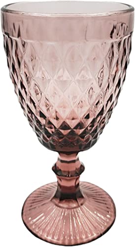 JUEGO 6 COPA CRISTAL COLORES 300 ml -19 x 7 cms CMS (PÚRPURA) Cover