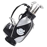 Portátil y cómodo de usar Todas las piezas pequeñas pueden caber fácilmente en una bolsa de golf para empacar, y el estante para bolsas de golf incluye una pequeña área de almacenamiento con cremallera para guardar sus baratijas y organizar su escritorio.
