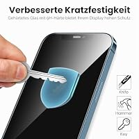 JETech Full Screen Schutzfolie für iPhone 12 Pro Max, 3 Stück – Ansicht 5