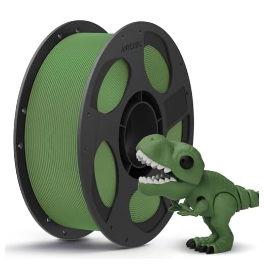 ANYCUBIC PLA 3D Printer Filament, 3D Printing PLA Filament 1.75mm Dimensional Accuracy +/- 0.02mm, 1KG Reusable Spool (2.2 lbs), Olive Green