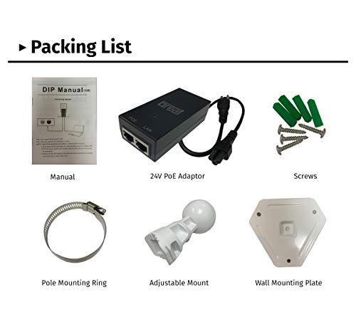 [New Upgraded] Viewise Outdoor Wireless Wifi Bridge, Point To Point Or Point To Multi-Point, Ez Setup Via Dip Switches, 5Ghz, 150Mbps 48V Poe (48V - 5Ghz / 150Mbps) White Nbd5152/2302 #TOP5