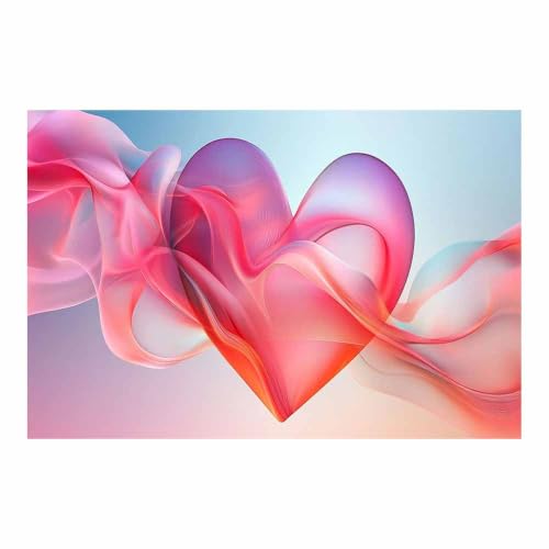 Affiche sur toile fluide rose 50x70cm décoration murale chambre
