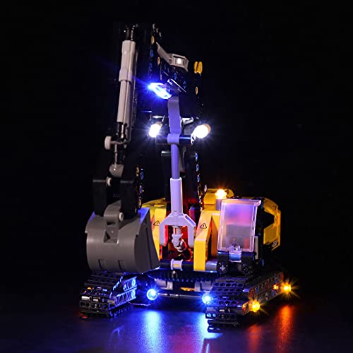 LIND Led Beleuchtungsset für Lego 42121 Technic Hydraulikbagger, Licht Set Kompatibel Mit Lego 42121 Bauset - Nicht… – Bild 3