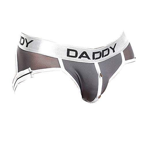 DADDY Jock Straps for Men, Micro Pouch Enhancing Underpants with Sheer Back, Sexy Men’s Underwear for Workouts and Gym