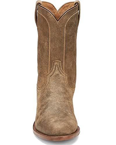 Tony Lama Men's Monterey Desert Roper Goat Leather Western Boot Round Toe - Ep35504