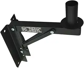 Suporte de Parede para Caixa de Som, Capacidade de 20kg, Ajustável, Preto