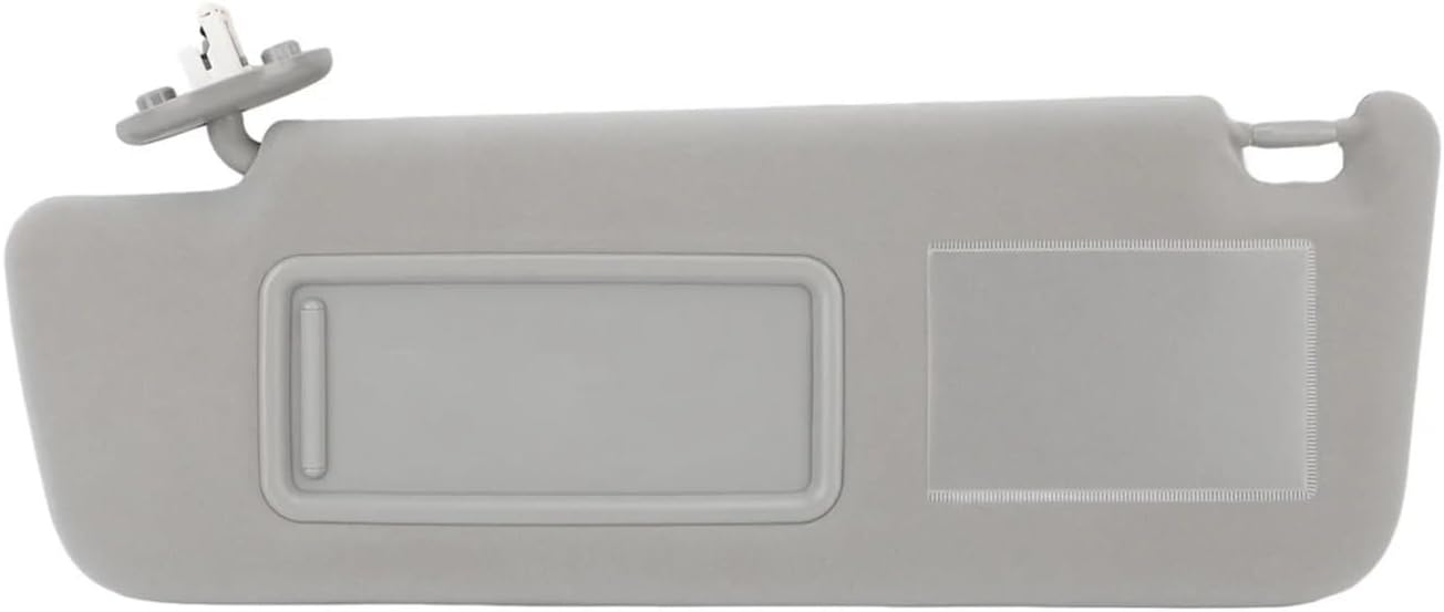 1Pc Car Sun Visor Gray Multifunctional Rugged Durable Side Sun Visor with Lamp and Mirror Fits for Land Cruiser Prado 2002-2010(Right)