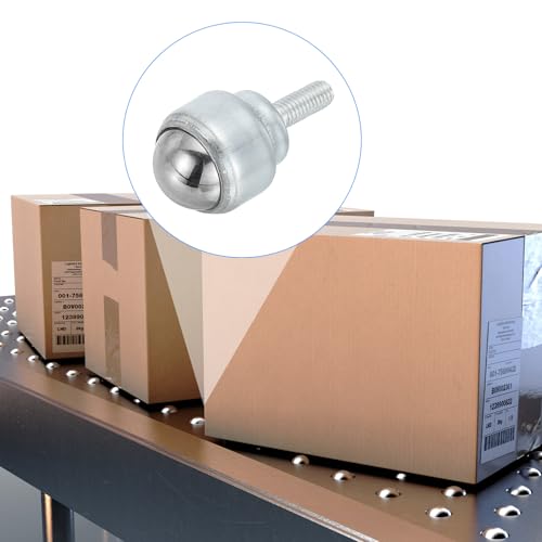 PATIKIL 3/4 Roller Ball Transfer Lager 4 Stk Runde Ball Transfer Einheit Kohlenstoffstahl Rollen Für Förderband Rollenstand Übertragungsmöbel