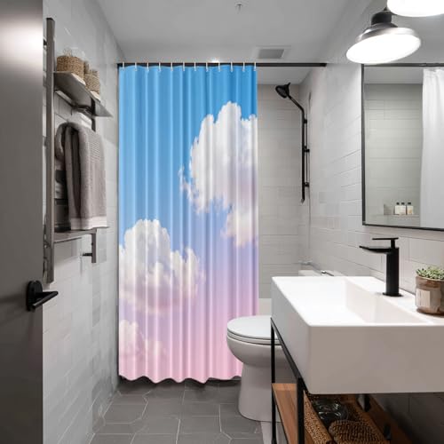 Rideau de douche anti éclaboussures Batmerry polyester imperméable - 3