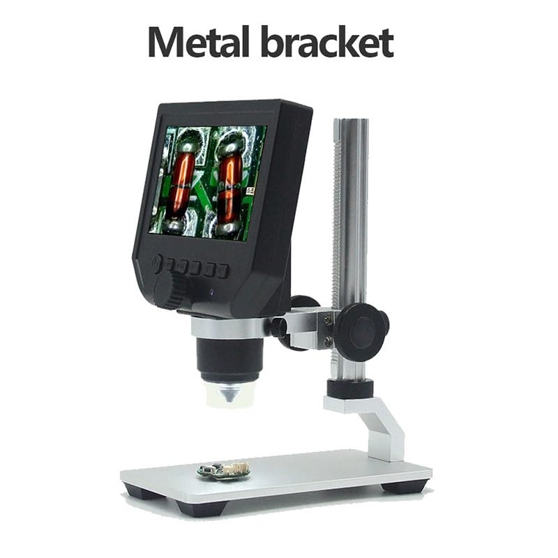 Microscope électronique 600x pour inspecter les circuits imprimés et pièces de laboratoire