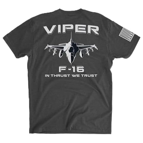 F-16 Viper - in Thrust We Trust - L - Charcoal Cover