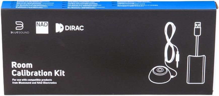 Bluesound High-Performance Omnidirectional Microphone Room Calibration Kit | Compatible with Dirac Live for Node, Icon, Nano, Powernode & More