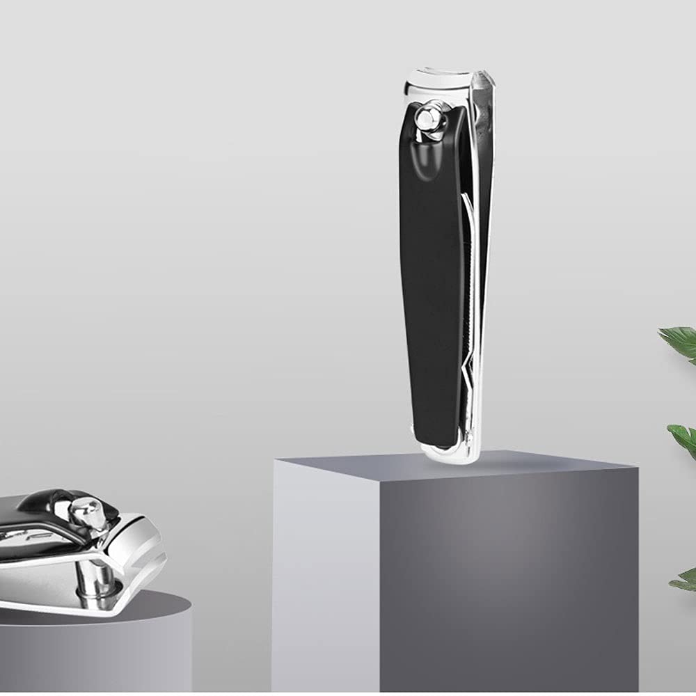 XIANGFAZJD Cortauñas Acero de Carbono Pequeña manicura Negra Clippers de uñas con Archivo, Herramienta de manicura Nipper de uñas, Clippers de uñas, manicura y Herramientas de Armadura