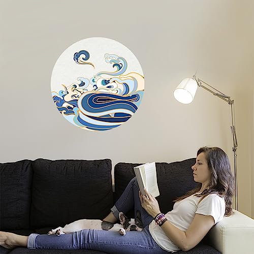 SUPERDANT Vinilos Decorativos Ola Marina 2 Piezas miniatura 4