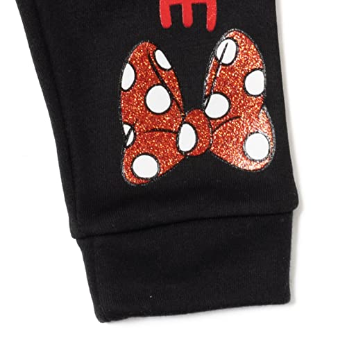 Image of Disney Minnie Mouse Girls' 2-Piece Fleece Sweatshirt and Pants Set for Baby & Kids