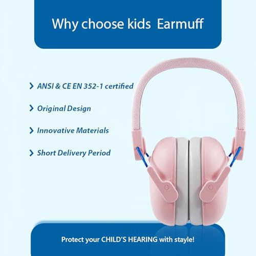 flintronic Kids Ear Defenders, Children Age 3-16 Years Old, Ear Protection & Noise Cancelling Kids Ear Defender - Image 4