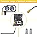 TU-21small Engine Fuel Leak Detector - Cylinder Leak Tester kit with Compression Gauge, Spark Plug Fitting - for Automotive Pressure Leak Testing(Black)
