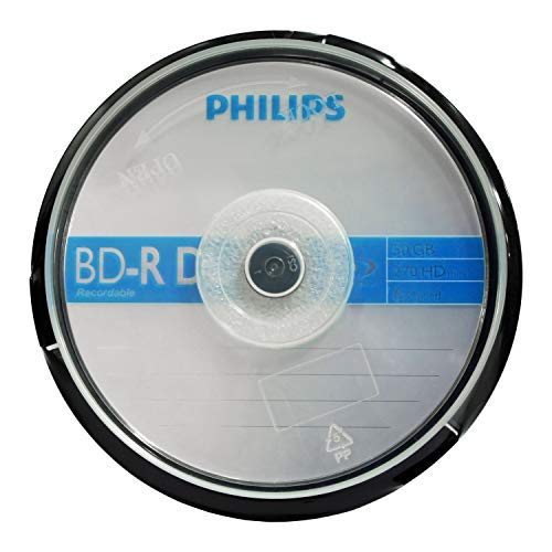 image for Philips BD-RDL 50GB 6X Double Layer 10 Pack Spindle, Logo Top, 10-Disc