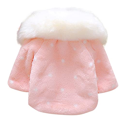 Image of Hopscotch Baby Girls 100% Polyester Solid Full-Sleeve Fleece Jacket in Pink Color