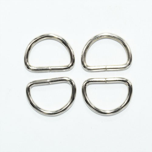 Sacoora Metal D Ring 1 Inch Non Welded Nickel Plated Pack Of 25 #TOP1
