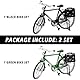 Kikuo DIY Retro Fahrrad Modell Spielzeug 2 Sets, 51 Pcs DIY Fahrraddekoration Modell mit Inflator & Aktentasche, 1:10 Miniatur Bicycle Model Scale Legierung für Kinder Home Office Geschenke Dekor