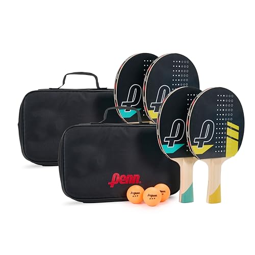 Set de Tennis de Table Penn : 4 Raquettes 5.0 Haute Précision pour Matches Intenses