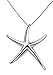 Starfish Pendant Necklace Sterling Silver .925 Designer Style 16" - 18" FREE Gift Box