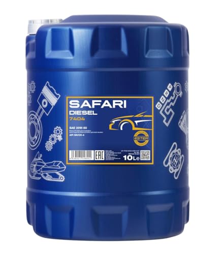 MANNOL Safari 20 W-50 API SL/CF Olio Motore, 10 Litri