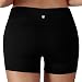 Yogareflex Women's High Wasit Yoga Running Exercise Gym Workout Shorts (S-3XL) , Black , Large