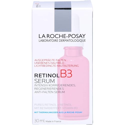 La Roche-Posay Pure Retinol Face Serum with Vitamin B3, Anti Aging Face Serum for Lines, Wrinkles & Premature Sun Damage to Resurface & Hydrate, Suitable for Sensitive Skin, 1.0 Fl. Oz