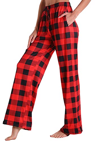 Image of X-Image Women Comfy Casual Pajama Pants with Pockets & Drawstring