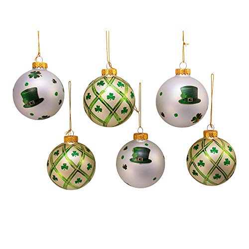 Décoration argentée suspendre Kurt Adler vert noir Noël - 3