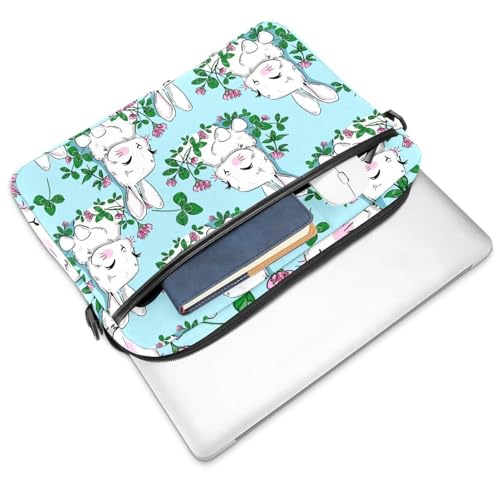 Sac d'ordinateur 13 pouces robuste contre les chocs imprimé lapin coloré - 2