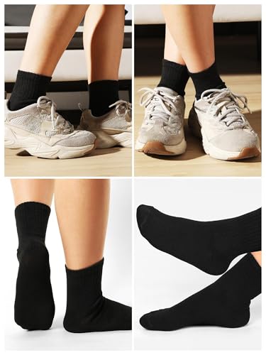 Image of Tarpop 100 Pairs Bulk Mens Socks Moisture Wicking Casual Sports Ankle Socks for Homeless Unisex Adult Men Women