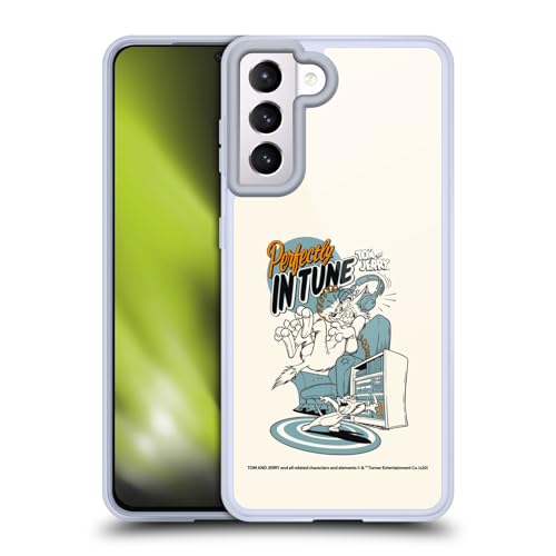 Funda Samsung S21 5G Tom and Jerry silicona flexible para evitar roturas
