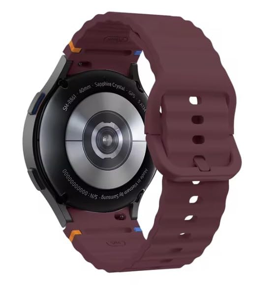 Image of Zapper ZERO GAP Sport Band Compatible With Samsung Galaxy Watch 7 Band 40mm 44mm (2024), Soft Silicone Waterproof Strap with Decorative Woven Line for Galaxy Watch 6 5 4 40mm 44mm (Watch Not Included)