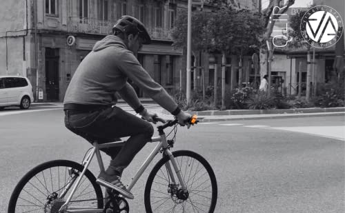 Retrovisor-intermitente QLïR negro que soluciona los puntos ciegos de tu bici 2