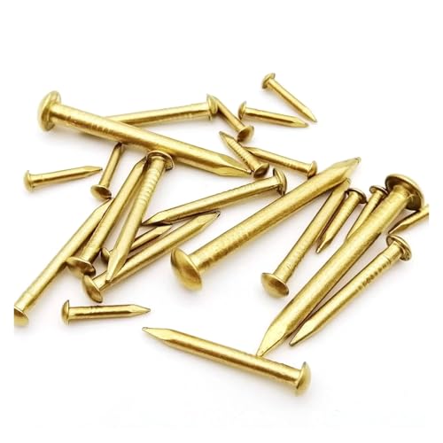 400 unidades de clavos mini de latón para joyería, caja de madera y proyectos DIY, diámetros 1.2 y 1.5 mm, longitud 8-15 mm, marca TREXCFGH miniatura 3