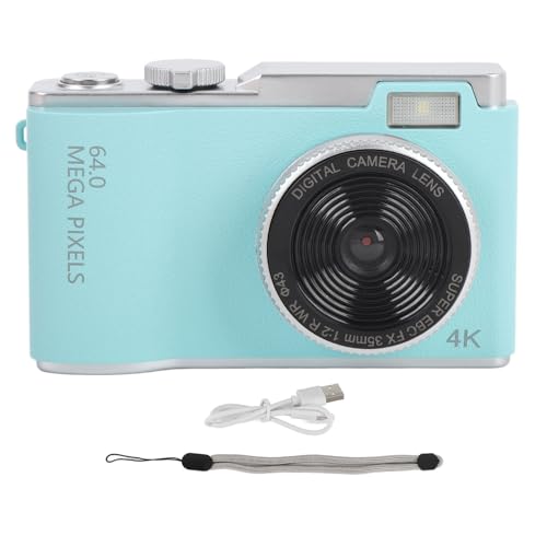 Appareil photo numérique 4K compact avec écran IPS de 6,1 cm pour débuter sans smartphone