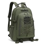 VINBAGGE Mochila Militar 25 litros Mochila Táctica Impermeable Mochila del ejército MOLLE Mochila Hombre Viaje Senderismo Mochila Deportivas Excursiones para Trekking Camping Pesca Acampadas-Verde